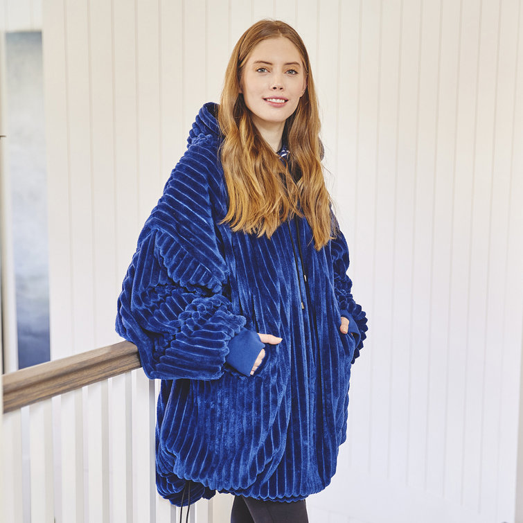 Hooded discount blanket jacket